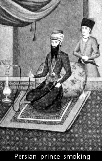 A Persian prince with pipe