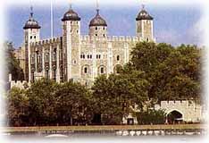 The Tower of London.  Click to visit a site about the Tower and the Crown Jewels.