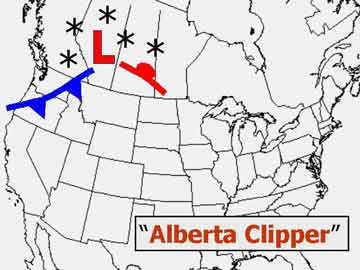 A particular type of low pressure system called an Albert Clipper.  Click to learn more.